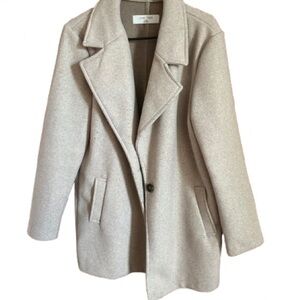 Love Tree Women's Cream Pea Coat